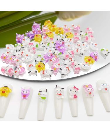 56PCS Kawaii Nail Art Charms: Cute Cat Resin Jelly Gummy Candy Slime Making Ornament DIY Decor - Buy Online on GoSupps.com