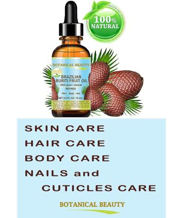 Botanical Beauty Brazilian BURITI FRUIT OIL 100% Pure Natural Refined Cold Pressed Carrier Oil Undiluted 1 Fl Oz - 30 ml for Face Skin Body Hair Nails 1 Fl Oz (Pack of 1) - Buy Online on GoSupps.com