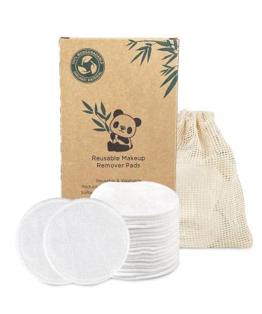 Relota 22 pieces Septing pads washable made of bamboo reusable cotton pads with laundry bags make -up remote pads soft cleaning pads removal of make -up pads make -up clothes for facial cleaning - Buy Online on GoSupps.com