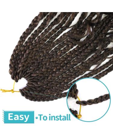 Ainimiu 22 Inch Goddess Box Braids Crochet Hair Bohomian Crochet Box Braids Curly Ends 8 Pack Crochet Braids Synthetic Braiding Hair Extension Black 22 Inch(Pack of 8) T30# - Buy Online on GoSupps.com