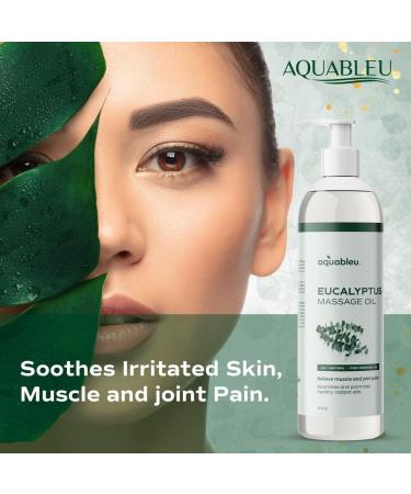 Eucalyptus Massage Oil 100% Pure - Natural Soothing Massage Therapy for Skin & Muscles - 12 fl oz All-Natural Relaxation for Men & Women - Buy Online on GoSupps.com