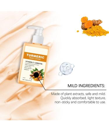 Turmeric Body Lotion Vitamin C Turmeric Body Lotion Deep Hydration Body Lotion Repair Dry Skin - Turmeric Body Treatment Lotion For Smooth Nourished Skin (3) - Buy Online on GoSupps.com