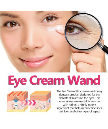 Retinol Eye Stick with Hyaluronic Acid & Vitamin C - Dark Circle & Puffiness Solution | Anti-Aging Under Eye Cream - 3pc Set - Buy Online on GoSupps.com