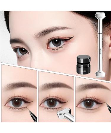  2 pieces Lower Lash Stamp Eyelash Tint Black Eyelash Stamp Brown False Eyelashes Eyeliner Sharpener Bottom Lashes Winged Eyeliner Tool Under Eye Makeup Tool For Women And Girls Black 1 count (Pack of 1) - Buy Online on GoSupps.com