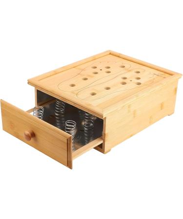 Premium Foot Moxibustion Box - 6 Slot Moxa Roller Holder with Ventilation Drawers for Optimal Healing - Buy Online on GoSupps.com