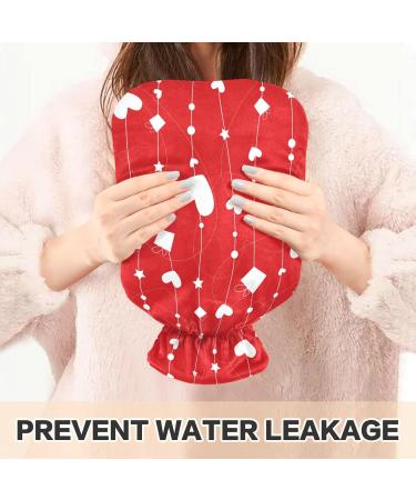 Valentine's Day Heart Hot Water Bottle | 1L BPA Free Pain Relief Hot Bag for Bed Hands & Feet - Buy Online on GoSupps.com