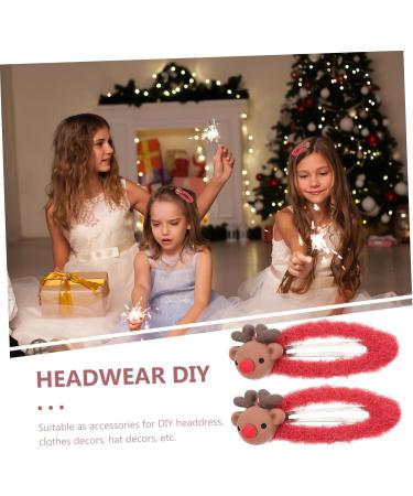 FRCOLOR 5 Pairs Christmas Hair Clips Lovely Hairwear Party Hairpin Antler Hair Clip Kids Barrettes for Hair Christmas Barrette Resin Hair Clip Kids Holiday Hair Clips Child Girl Grip Iron - Buy Online on GoSupps.com