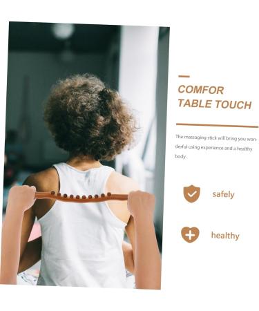 Lurrose 3-Stick Roll Rod with 10 Pearl Muscle Suction | Wooden Hand Massager & Body Massage Roller | Manual Muscle Roller for Neck & Back Therapy - Set of 3 (52x4x2 cm) - Buy Online on GoSupps.com