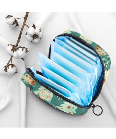 Muooum Menstrual Pad Bag - Stylish Zip Taming Bag for Tampons | Christmas Candy Rod Pattern | 1 Count (Pack of 1) - Perfect for Women & Girls - Buy Online on GoSupps.com