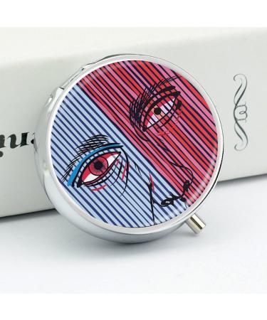 Buy Portable 3 Compartment Pill Box - Striped Pattern Travel Pill Organizer for Handbag & Pocket - Buy Online on GoSupps.com