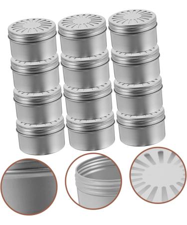 Artibetter 12-Box Empty Candle Doses - Aromatherapy & Lip Balsamic Storage Round Metal Can for Fragrance & Perfume | Durable Sheet Metal Biscuit Boxes - Buy Online on GoSupps.com