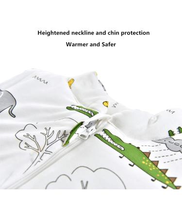 Chilsuessy Winter Baby Sleeping Bag 3.5 Tog with Detachable Sleeves - Giraffe Park Design | 3-6 Months - Buy Online on GoSupps.com