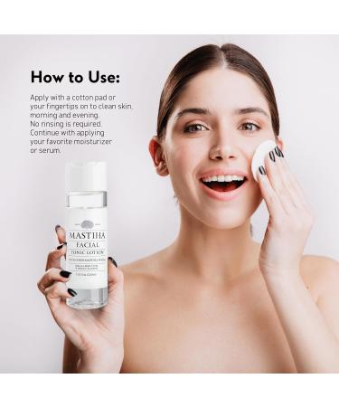 Mastihashop Facial Toner Lotion - Alcohol-Free Face Toner with Distilled Chios Mastiha Water - Hydrating and Moisturizing Toner for All Skin Types - Vegan & Cruelty-Free - 220ml / 7.43 fl oz - Buy Online on GoSupps.com