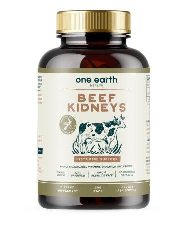 Grass Fed Beef Kidney Supplement - (200 Count) New Zealand Sourced for Kidney Support and DAO Health