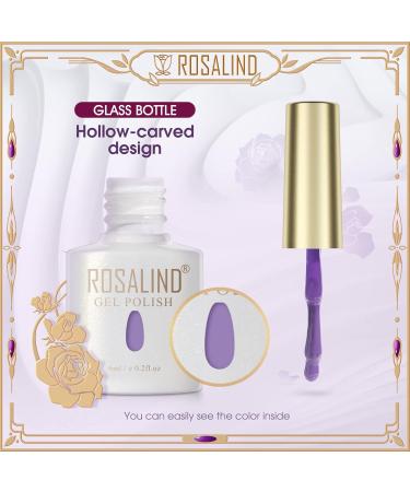 ROSALIND UV Nail Polish Gel 20 Colours White Pink Red Purple Orange Gel Nail Polish Set Gel Nail Salon Design Kit Soak Off UV LED Nail Gel Polish Nail Polish Varnishes for UV Lamp 05 - Buy Online on GoSupps.com