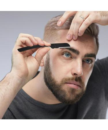 TEHAUX Rasoir Sourcils Pliable en Acier Inoxydable avec Grille de Protection Manche Mat Antid rapant Kit de 5 Pi ces R utilisables Mise des Sourcils Rasage du Visage - Buy Online on GoSupps.com