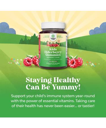 Bundle of Kids DHA Omega 3 Gummies - Fatty Acids Omega 3 6 9 for Brain Immune Strength & Vision - Nutritional DHA and Sambucus Elderberry Gummies for Kids Health - Zinc & Vitamin C for Immune Support - Buy Online on GoSupps.com