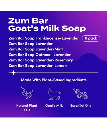 Zum Indigo Wild Lavender Bar Soap 6-Pack - Handcrafted Natural Blends - Buy Online on GoSupps.com