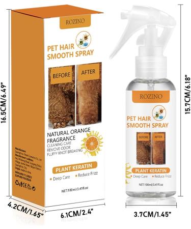  Naqqios Detangling Spray for Pets 100ml Leave-In Formula No Tangle Formula Gentle Care Gel for Dogs and Cats Softening Coat Treatment Daily Care Solution - Buy Online on GoSupps.com