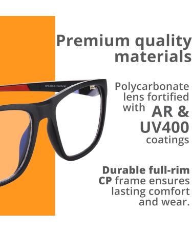 Blue Light Blocking Glasses - Clear | Anti-Fatigue & UV400 Gaming & Computer Glasses for Men & Women - Buy Online on GoSupps.com