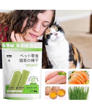 Shenrongtong Cat Grass Sticks - Dental Care & Hair Removal Treats for Cats | 4 Pieces - Buy Online on GoSupps.com