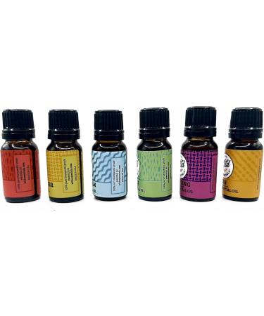 Wild Essentials 6 Pack Aromatherapy Essential Oil Gift Set - 100% Pure 10ml Blends: Breathe Easy Alert Inner Calm Relax Uplifting Zen - Made in USA - Perfect for International Shipping - Buy Online on GoSupps.com