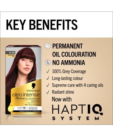 Schwarzkopf Oleo Intense Burgundy Red Hair Dye 115g - Long-Lasting Color for Vibrant Results - Buy Online on GoSupps.com