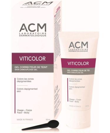 ACM Laboratoire Viticolor Camouflage Gel for Vitiliginous Skin 50ml. FREE P&P Skin Beauty Gift