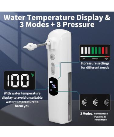 LOCADENCE Electric Ear Wax Removal Kit Rechargeable Handheld Multifunction Earwax Cleaner with 9 Nozzles Portable Ear Cleaner for Home Travel (White) - Buy Online on GoSupps.com