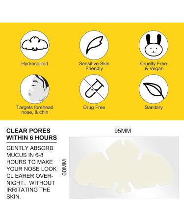 12PCS Hydrocolloid Nose Patch for Pore Cleansing and Blackhead Removal | Pimple Zit Oil Control Strips - Buy Online on GoSupps.com