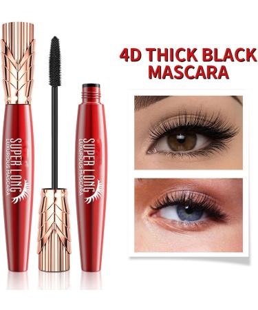Yanquina Super Long Mascara 4D Waterproof and Sweat Proof Mascara Super Long Luxurious Mascara Stereo Lengthening Mascara (5pcs) - Buy Online on GoSupps.com