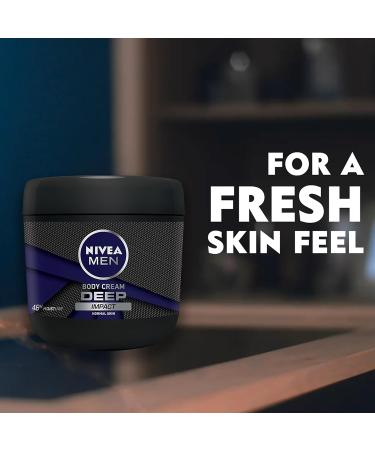 Nivea Men Body Cream Deep Impact 13.5oz - 48h Moisture for Normal Skin | Beiersdorf International Shipping - Buy Online on GoSupps.com