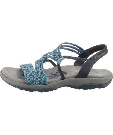 Skechers Women's Reggae Slim-Skech Appeal Z-Gore Slingback Sandal - 39 EU Navy | Comfortable & Stylish Sandals for All-Day Wear - Buy Online on GoSupps.com