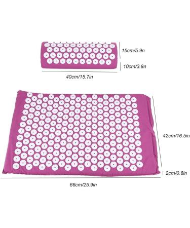Shop Purple Green Acupuncture Mat Set | Acupressure Pad for Ultimate Relaxation - International Shipping Available - Buy Online on GoSupps.com