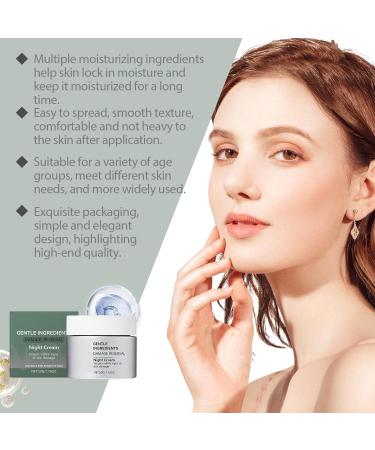 Cr me De Nuit Hydratante - Cr me Visage Hydratante For Un Soin De Nuit Am liore L' lasticit Retient L'hydratation Lisse La Peau D licate - Buy Online on GoSupps.com