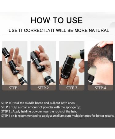 Hairline Powder for Instant Concealment - Waterproof Root Touch Up for Men & Women | Hair Loss Solution (Black - Buy Online on GoSupps.com