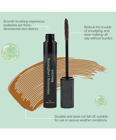 Waterproof Mascara | Smudge-Proof Mascara - Long-Lasting Waterproof Volumizing Mascara for Contemporary Long-Lasting Lash Definition Eyes Daily Use - Buy Online on GoSupps.com