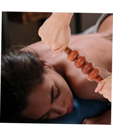 Minkissy Four-Wheel Wooden Massager - Handheld Roller for Body Relaxation & Fitness | Rosewood Massage Device for Legs & Lower Back - Buy Online on GoSupps.com