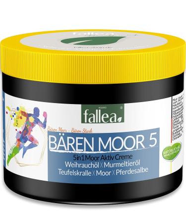 Fallea B ren Moor 5in1 active gel horse ointment with devil's claw incense oil original marmot oil & moor very effective & calming for muscles joints & body 500ml bear 5 500 ml