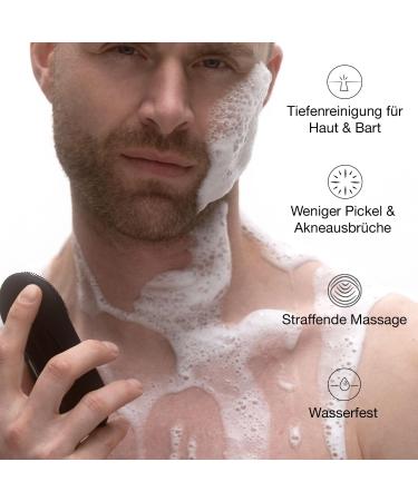 Vinsk Electric Silicone Facial Cleaning Brush - Waterproof Unisex Device with 12 Vibration Modes for Deep Pore Cleansing - Buy Online on GoSupps.com
