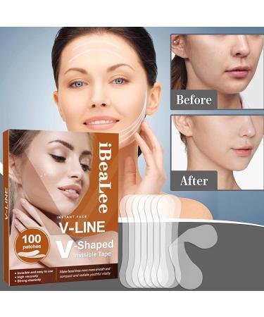 Sollee Face Lift Tape Invisible | Face Lifting Tape Breathable Ultra-thin Invisible High Elasticity V Shaped Instant Face Lift Sticker Secret Make Up Stickers for Reducing Double Chin - Buy Online on GoSupps.com