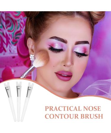 Beatifufu Nose Brush 3pcs Nose Shadow Highlighter Brush Nose Shadow Brush Nose Contour Eye Shadow Brush Makeup 14.00X1.70X1.10CM As Shown - Buy Online on GoSupps.com