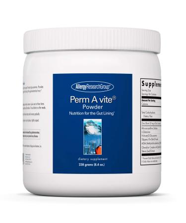 Allergy Research Group Perm A Vite Powder - Gut Health for Men & Women Gut Assist Gut Support Gut Healing L-Glutamine Slippery Elm - 8.4 Oz