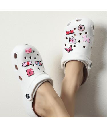 IOKUKI 35 PCS Pink Croc Charms for Girls Women - Aesthetic Shoe Decorations for Crocs, Clogs, Slides, Sandals - Pink Party Favors - Buy Online on GoSupps.com