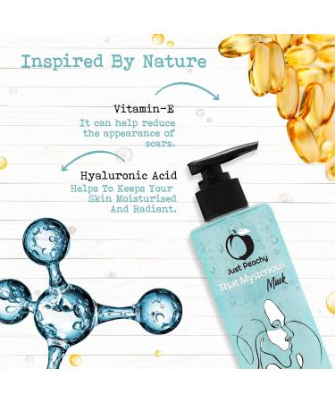 Just Peachy That Mysterious Musk Shower Gel - Vegan Body Wash | SLS-Free Paraben-Free Enriched with Hyaluronic Acid & Vitamin E | 250 ml | International Shipping Available - Buy Online on GoSupps.com