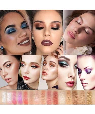 10 Colors Sparkle Shimmer Eyeshadow Palette Gold Eyeshadow Shimmer Makeup Palette Highly Pigmented Long Lasting Makeup Set Eye Shadow Palette Makeup 01 - Buy Online on GoSupps.com