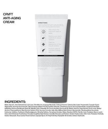 Hair Craft Co. Men's Anti-Aging Face Cream - 1oz | Fight Fine Lines & Wrinkles | 30-Day Supply | Unscented & Made in USA - Buy Online on GoSupps.com