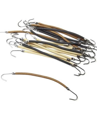 NSBELL 40PCS Ponytail Hooks & Elastic Bands Set for Women and Girls - Black and Apricot - Buy Online on GoSupps.com