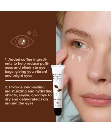Caffeine Eye Cream Caffeine Staying Up All Night Firming Eye Cream 20g Caffeine Anti-Wrinkle Firming Lightening Fine Lines Retinol Anti-Wrinkle Eye Cream For Dark Circles And Bags Under eyes - Buy Online on GoSupps.com
