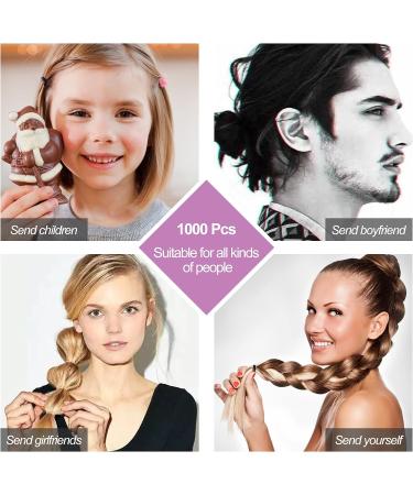 Hanyousheng Elastic Hair Bands 1000 Pcs Black/Clear Hair Elastic Bands Small Hair Bands Hair Rubber Bands for Braids Hair Bands for Women and Girls Hair Elastics Braiding Bands with Storage Bag 1000 Count (Pack of 1) - Buy Online on GoSupps.com